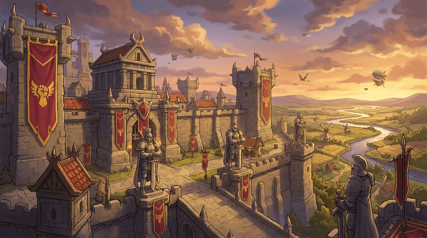 Bonta kingdom landscape, home of the Iop warriors